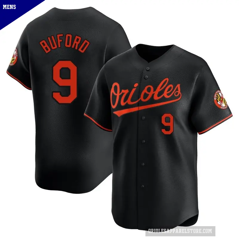 Men's No.9 Don Buford Baltimore Orioles Black Limited Alternate Jersey