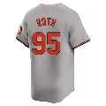 Men's No.95 Houston Roth Baltimore Orioles Gray Limited Road Jersey