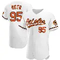 Men's No.95 Houston Roth Baltimore Orioles White Authentic Home Jersey