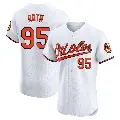 Men's No.95 Houston Roth Baltimore Orioles White Elite Home Jersey