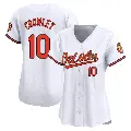Women's No.10 Terry Crowley Baltimore Orioles White Limited Home Jersey