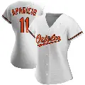 Women's No.11 Luis Aparicio Baltimore Orioles White Replica Home Jersey