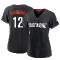 Women's No.12 Ramon Laureano Baltimore Orioles Black Replica 2023 City Connect Jersey