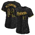 Women's No.14 Merv Rettenmund Baltimore Orioles Black Authentic Snake Skin City Jersey