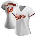 Women's No.14 Merv Rettenmund Baltimore Orioles White Authentic Home Jersey