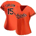 Women's No.15 Dylan Carlson Baltimore Orioles Orange Replica Alternate Jersey