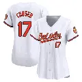 Women's No.17 Colton Cowser Baltimore Orioles White Limited Home Jersey