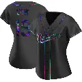 Women's No.19 Fred Lynn Baltimore Orioles Black Replica Holographic Alternate Jersey