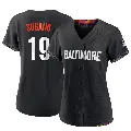 Women's No.19 Tomoyuki Sugano Baltimore Orioles Black Authentic 2023 City Connect Jersey
