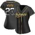 Women's No.23 Terrin Vavra Baltimore Orioles Gold Replica Black en Alternate Jersey