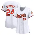 Women's No.24 Rick Dempsey Baltimore Orioles White Limited Home Jersey