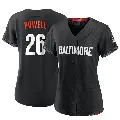 Women's No.26 Boog Powell Baltimore Orioles Black Replica 2023 City Connect Jersey