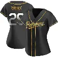 Women's No.29 Ramon Urias Baltimore Orioles Gold Replica Black en Alternate Jersey