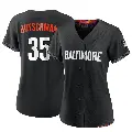 Women's No.35 Adley Rutschman Baltimore Orioles Black Authentic 2023 City Connect Jersey