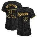Women's No.35 Adley Rutschman Baltimore Orioles Black Replica Snake Skin City Jersey