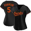 Women's No.5 Brooks Robinson Baltimore Orioles Black Authentic Alternate Jersey
