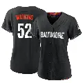 Women's No.52 Spenser Watkins Baltimore Orioles Black Authentic 2023 City Connect Jersey