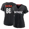 Women's No.86 Grant Wolfram Baltimore Orioles Black Authentic 2023 City Connect Jersey
