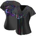 Women's No.86 Grant Wolfram Baltimore Orioles Black Replica Holographic Alternate Jersey