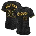 Women's No.86 Grant Wolfram Baltimore Orioles Black Replica Snake Skin City Jersey