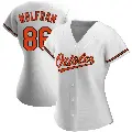Women's No.86 Grant Wolfram Baltimore Orioles White Authentic Home Jersey