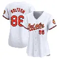 Women's No.86 Grant Wolfram Baltimore Orioles White Limited Home Jersey