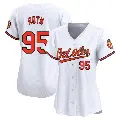 Women's No.95 Houston Roth Baltimore Orioles White Limited Home Jersey