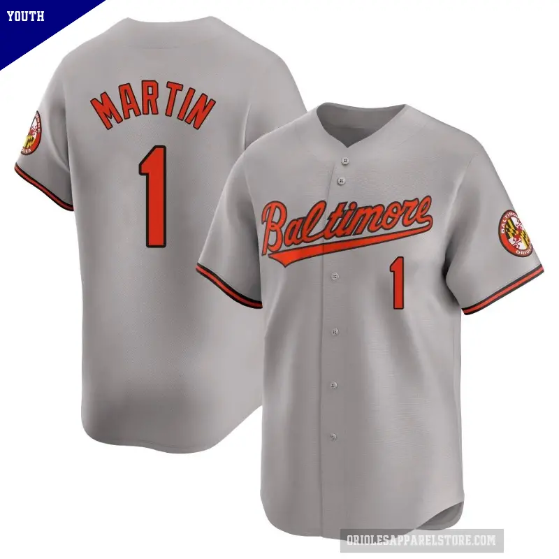 Youth No.1 Richie Martin Baltimore Orioles Gray Limited Road Jersey
