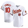 Youth No.10 Terry Crowley Baltimore Orioles White Limited Home Jersey
