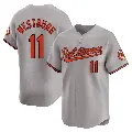 Youth No.11 Jordan Westburg Baltimore Orioles Gray Limited Road Jersey