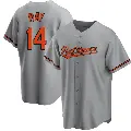 Youth No.14 Lee May Baltimore Orioles Gray Replica Road Jersey