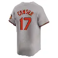 Youth No.17 Colton Cowser Baltimore Orioles Gray Limited Road Jersey