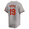 Youth No.19 Chris Davis Baltimore Orioles Gray Limited Road Jersey