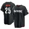 Youth No.25 Rich Dauer Baltimore Orioles Black Replica 2023 City Connect Jersey