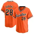 Youth No.28 Trevor Rogers Baltimore Orioles Orange Limited Cooperstown Collection Jersey