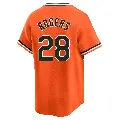 Youth No.28 Trevor Rogers Baltimore Orioles Orange Limited Cooperstown Collection Jersey