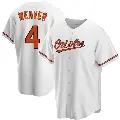 Youth No.4 Earl Weaver Baltimore Orioles White Replica Home Jersey