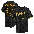 Youth No.45 Mark Trumbo Baltimore Orioles Black Replica Snake Skin City Jersey
