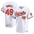 Youth No.49 Albert Suarez Baltimore Orioles White Limited Home Jersey