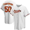 Youth No.50 Bruce Zimmermann Baltimore Orioles White Replica Home Jersey