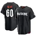 Youth No.60 Colin Selby Baltimore Orioles Black Replica 2023 City Connect Jersey