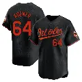 Youth No.64 Dean Kremer Baltimore Orioles Black Limited Alternate Jersey