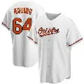 Youth No.64 Jayson Aquino Baltimore Orioles White Replica Home Jersey
