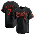 Youth No.7 Jackson Holliday Baltimore Orioles Black Limited Alternate Jersey