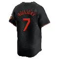 Youth No.7 Jackson Holliday Baltimore Orioles Black Limited Alternate Jersey