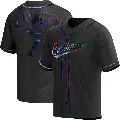 Youth No.7 Mark Belanger Baltimore Orioles Black Replica Holographic Alternate Jersey