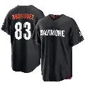 Youth No.83 Elvin Rodriguez Baltimore Orioles Black Replica 2023 City Connect Jersey