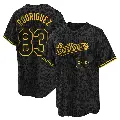 Youth No.83 Elvin Rodriguez Baltimore Orioles Black Replica Snake Skin City Jersey