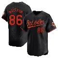 Youth No.86 Grant Wolfram Baltimore Orioles Black Limited Alternate Jersey