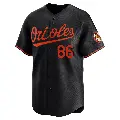 Youth No.86 Grant Wolfram Baltimore Orioles Black Limited Alternate Jersey